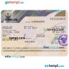 Indonesian visa PSD example, version 2