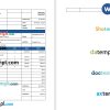 IT Support Invoice example in word and pdf format