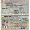Italian passport example in PSD format, version 2