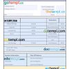 Salary Slip Paystub Word and PDF example