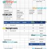 Independent Contractor Invoice example in word and pdf format