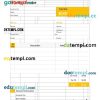 Indesign Invoice example in word and pdf format