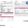 Indian Axis bank statement 3 - 6 months, Word and PDF example, 3 pages