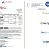 Indian Axis bank statement 3 - 6 months Word and PDF example, 2 pages, version 2