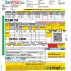 India Bses electricity utility bill Word and PDF template