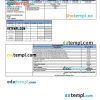 India Bescom utility bill download Word and PDF example
