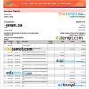 India Bob Bank of Boroda statement Word and PDF example