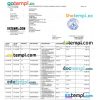 INDIA CANARA bank statement 3 - 6 months Word and PDF example, version 2