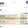 India HDFC bank statement template, 2 pages, version 2