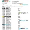 INDIA KARAMCHARI BAH bank statement 3 - 6 months Word and PDF example