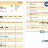 India NSDL bank statement 3 - 6 months Word and PDF example, 2 pages