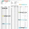India PHED utility bill download Word and PDF example