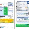 India Reliance Energy utility bill Word and PDF template, 2 pages