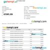 India TAB bank statement 3 - 6 months Word and PDF example