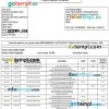India Yes Bank bank statement Wor and PDF template
