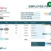 Indian Zeal Technologies Pvt Ltd pay stub example in Excel and PDF format