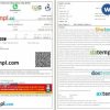 Indian Railways, Confirmtkt, IRCTC train e-ticket, Word and PDF download template, 3 pages, version 3
