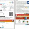 Indian Railways, IRCTC train e-ticket, Word and PDF download template, 2 pages
