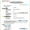 Indonesia PT Bumi Sawit Sejahtera certificate of employment Word and PDF download template
