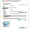 Indonesia PT Ruang Raya certificate of employment Word and PDF download template