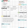 Insurance Agency Invoice example in word and pdf format