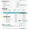 International Commercial Invoice example in word and pdf format
