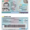 Italy ID card template in PSD format, 2016-present, version 2