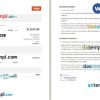 Ixigo + SpiceJet airplane e-ticket, Word and PDF download template, 2 pages