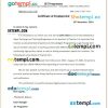Japan Exchange and Teaching Programme certificate of employment Word and PDF download template
