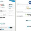 Kereta Api Indonesia (KAI) train e-ticket, Word and PDF download template, 2 pages