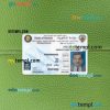 Kuwait driving license editable PSD files, scan look and photo-realistic look, 2 in 1