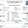 LENVICA computer solutions Pvt Ltd payslip pay stub example in Word and PDF formats