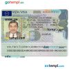 Lithuanian Schengen visa from Lithuaniann embassy, PSD example, 2022