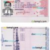 Lithuanian driver license PSD template, 2013 - present