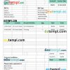 Landscaping Invoice example in word and pdf format
