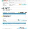 lease invoice example in word and pdf format