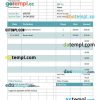 Legal consulting invoice example in word and pdf format