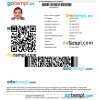 Lesotho e-visa Word and PDF example