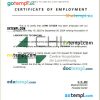 Luxembourg Hospital Center certificate of employment Word and PDF download template