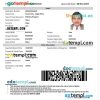 Malawian travel visa PSD example, fully editable