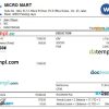 MALAYSIA MICRO MART payslip example in Word and PDF formats