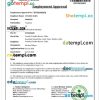Maldivian electronic visa PSD example, fully editable