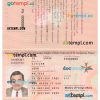 Maltese passport example in PSD format, 2019 - present