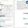 MakeMyTrip bus e-ticket, Word and PDF download template, 2 pages