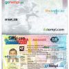 Malaysian multiple entry visa example in PSD format, fully editable
