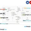 Medical leave pay stub example in PDF and Word format