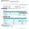 Military paystub Word and PDF example