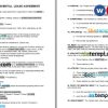 Minnesota Residential Lease Agreement Word example, fully editable
