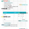 Mobile Car Wash Invoice example in word and pdf format