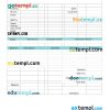 Modern Computer Repair Invoice example in word and pdf format